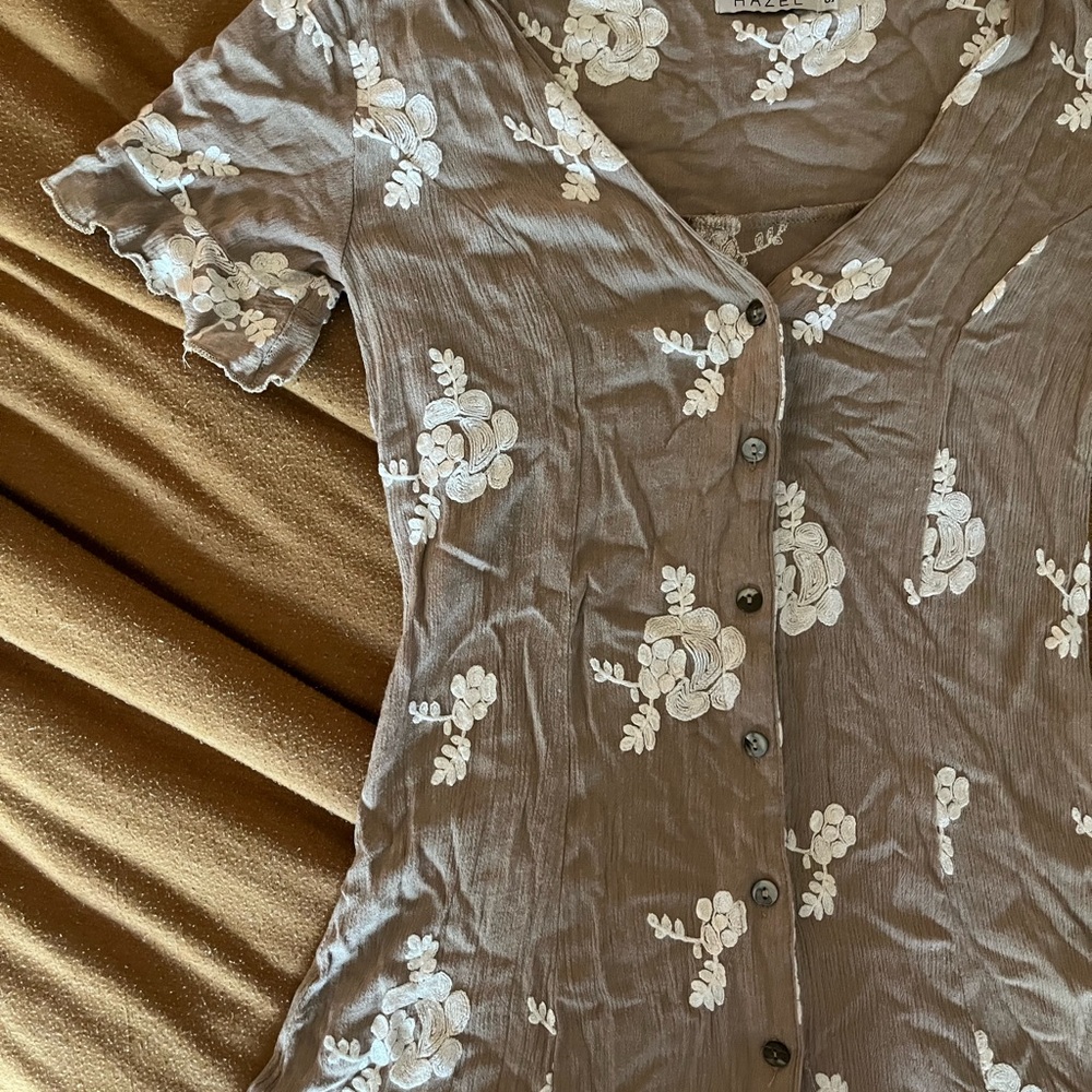 Hazel Brown Floral Dress